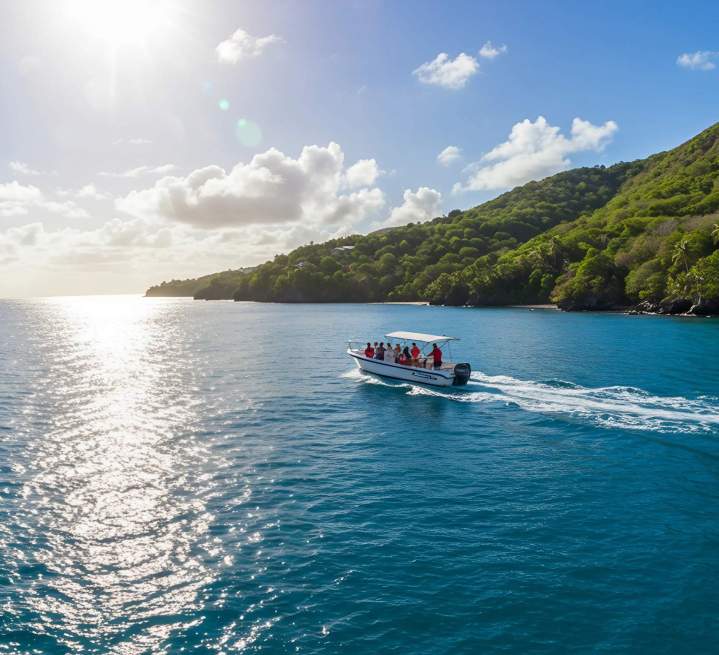 Visite guidée en mer Martinique